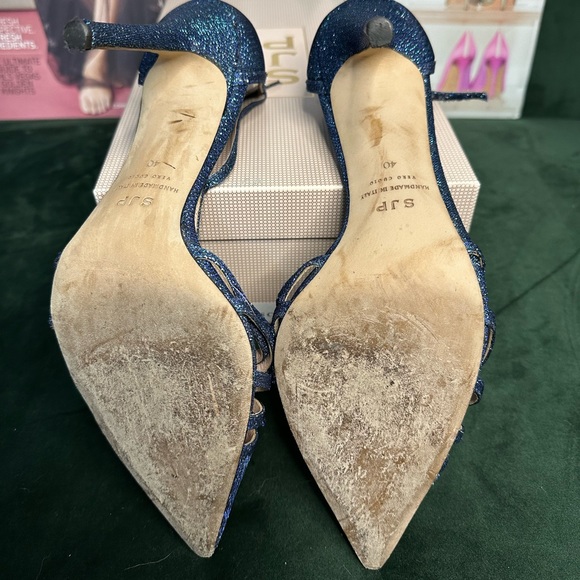 SJP Carrie heel in the exclusive Bellagio Blue Size 40 EU / 10 US - Picture 5 of 8